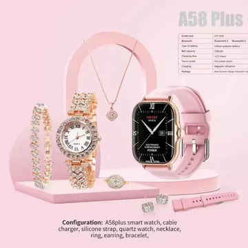 A58 Plus Smart Watch | Watch For Girl | Fitness Tracker, Blood Pressure Monitor Smart Watch